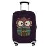Zhuhaixmy Owl Print Elastic Thicken Travel Baggage Luggage Protector Anti-scratch Zipper Suitcase