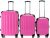 Zwillingsrollen 2048 Pink Gepäckset Taschen Reisekofferset Kofferset Trolley Set