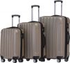 Zwillingsrollen 2050 Hartschale Trolley Koffer Reisekoffer in M-L-XL-Set in 12 Farben